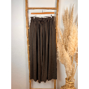 Palazzo pantalon fluide uni viscose grande taille