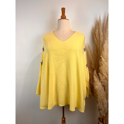 Pull étoiles bras grande taille