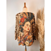 Pull lurex Frida manches longues grande taille