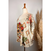 Pull lurex manches courtes Calavera grande taille