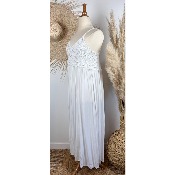 Robe longue bohème bretelles crochet grande taille