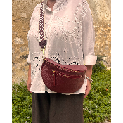 Sac banane cuir grainé moyen modèle