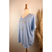 T-shirt coton "copines c'est la vie" grande taille