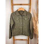 Veste en jean kaki du 42 au 52