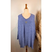 Pull coeur oversize grande taille 58 / 60