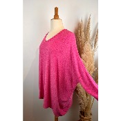 Pull uni oversize grande taille 58 / 60