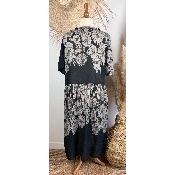 Robe longue bohème fleurie viscose coton grande taille