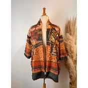 Veste imprimée léopard grande taille
