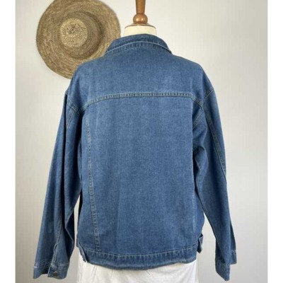 Veste En Jean Bleue I&M – Taille 38/40, Coupe Grande Taille, Occasion Très Bon état