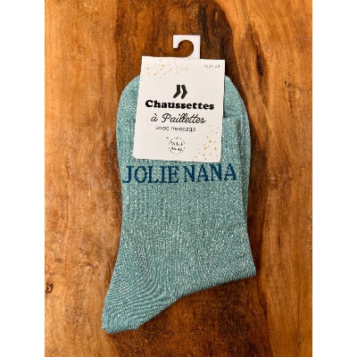 Chaussettes pailletées "jolie nana" 36 - 42