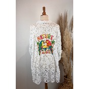 Chemise en dentelle perroquets dos grande taille