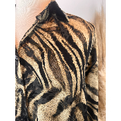 Chemise imprimé animalier grande taille