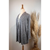 Gilet Uni Mailles Fines Oversize 52 - 58