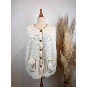 Veste gilet sans manches Amour Grande Taille