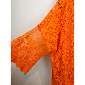 Kimono mi-long dentelle bohème grande taille