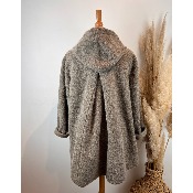 Manteau à capuche grande taille