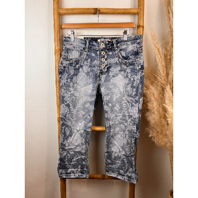 Pantacourt Jean fleuri Karostar du 38 au 48