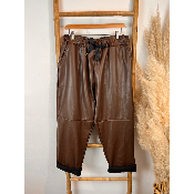 Pantajogg en simili intérieur feutré doux grande taille 