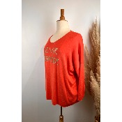 Pull printemps "la vie bohème" grande taille