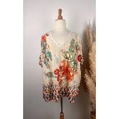 Pull lurex manches courtes attrape-r�ves grande taille