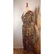 Robe longue magique léopard grande taille 38/40 au 50/52