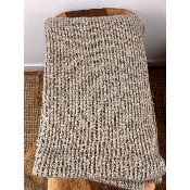 Snood tour de cou taupe sequins transparents