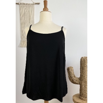 Top bretelles polyester grande taille
