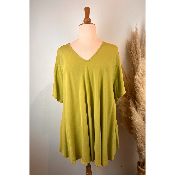 Tunique fluide unie viscose grande taille