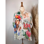 Chemise coton légère Frida grande taille