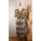 Robe longue magique léopard grande taille 38/40 au 50/52
