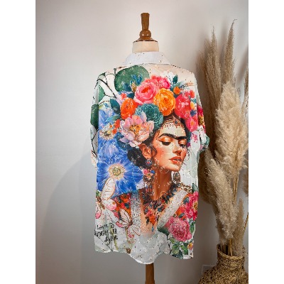 Chemise coton légère Frida grande taille