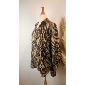 Chemise imprimé animalier grande taille
