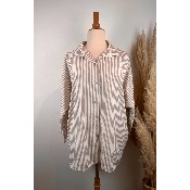Chemise rayée COPINE grande taille