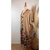 Kimono lurex léopard grande taille