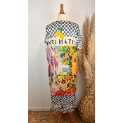 Robe longue lurex perroquets Matisse grande taille