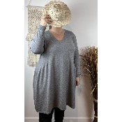 Robe en mailles - gris