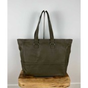 Sac cuir grand cabas zippé