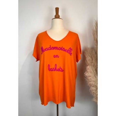 Sweat-shirt 'Mademoiselle En Baskets' – Idéal Cadeau Anniversaire Fille, Style Décontracté