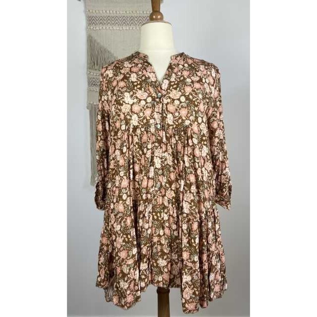 Tunic Marron Taille 52 Femme – Simple Et Confortable, En Très Bon état