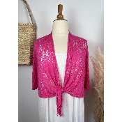 Bolro ajour viscose  nouer grande taille