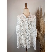 Chemise en dentelle perroquets dos grande taille