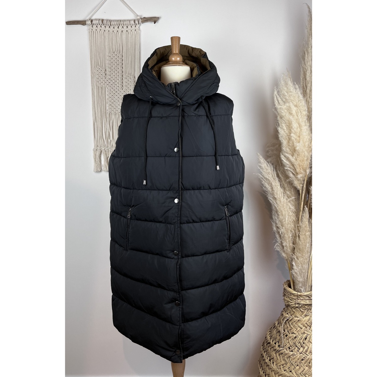 Doudoune Sans Manche Grande Taille Piment Rouge |PASSION BOHEME