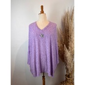 Pull toile oversize bohme grande taille 58 / 60