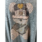 Pull ourson vert oversize 56-58 grande taille