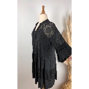 Robe bohème dentelle crochet grande taille