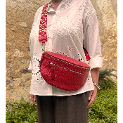 Sac banane cuir grainé moyen modèle