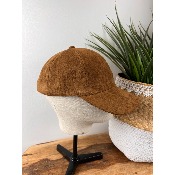 Casquette en sudine camel