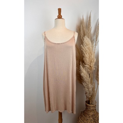 Fond de robe viscose mi-long grande taille