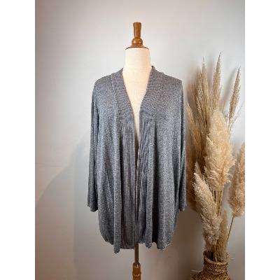 Gilet Uni Mailles Fines Oversize 52 - 58
