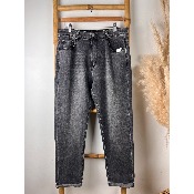 Jean coupe mom gris grande taille